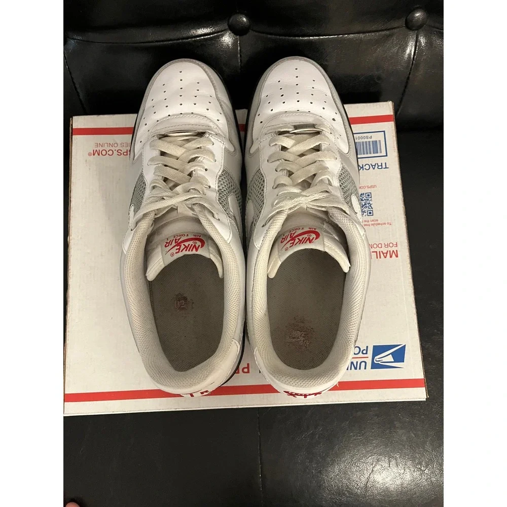 Vintage Y2K Nike Air Force 1 Low White Grey